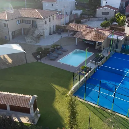 Casa Grande Gondomil Com Campo De Padel, Piscina *